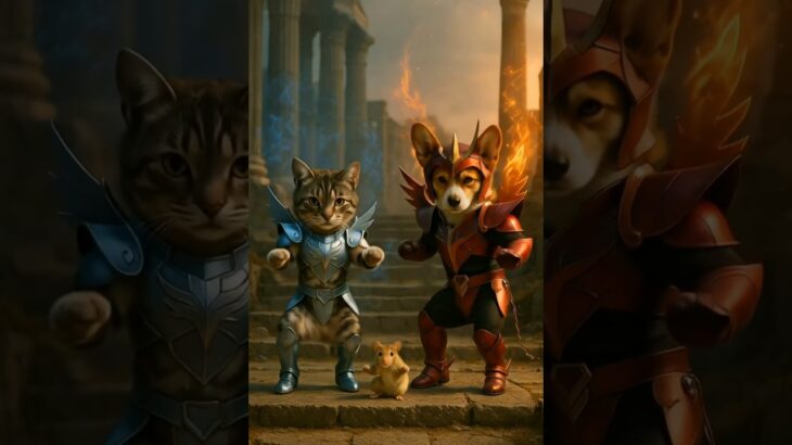 Motor Dancing Cat🤣😂 Turbo paws bringing unstoppable fun! #聖闘士星矢
