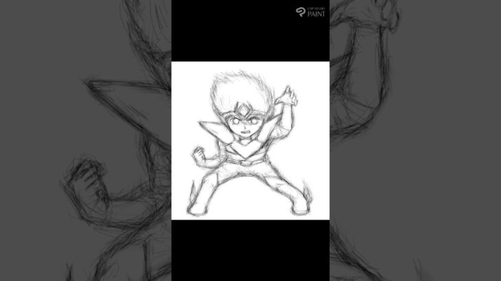 【クリスタ】聖闘士星矢 ペガサス星矢 最終青銅聖衣 下描き編【タイムラプス機能】