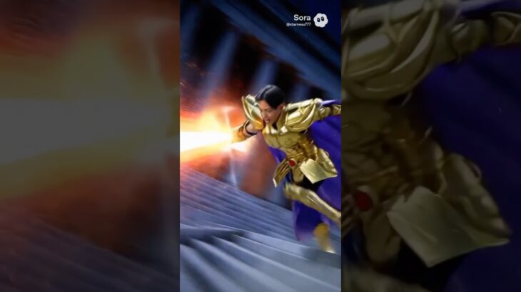 聖闘士星矢風AIバトル！安達社長、黄金の光をまとい覚醒‼【AIパロディ篇】