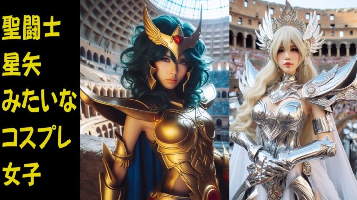 聖闘士星矢みたいなコスプレ女子のフェイク写真集  Fake photo collection of cosplay girls like Saint Seiya