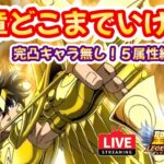 【聖闘士星矢LOJ】24章後半戦！完凸キャラも５属性編成も無いけどどこまでいける？