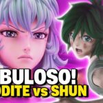 FABULOSO! SHUN de ANDRÔMEDA vs AFRODITE DE PEIXES! SAINT SEIYA Cavaleiros do Zodíaco 3D KOTZ