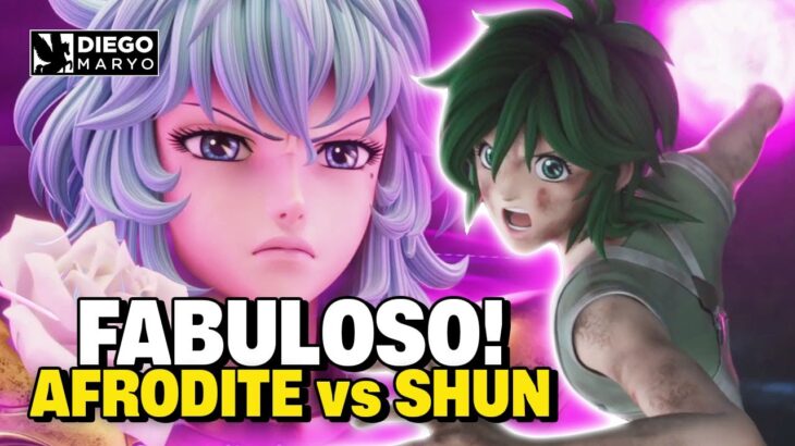 FABULOSO! SHUN de ANDRÔMEDA vs AFRODITE DE PEIXES! SAINT SEIYA Cavaleiros do Zodíaco 3D KOTZ