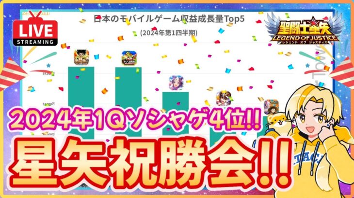 【聖闘士星矢LOJ】祝！2024年1Qソシャゲ4位！祝勝会会場はこちらです！質問なんでもどうぞ！