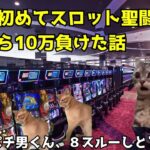 【実話猫ミーム】後輩に５号機のスロット聖闘士星矢を教えた時のお話です。【猫ミーム】【猫マニ】#猫ミーム#猫マニ#パチンコ#スロット#次回予告#負け　第二十八話