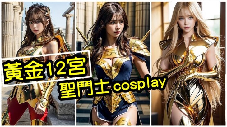 【Ai黑科技】女版黃金聖闘士COSPLAY 聖鬥士黃道12宮 ai art (ゴールドセイント)(saint seiya) 聖鬥士星矢