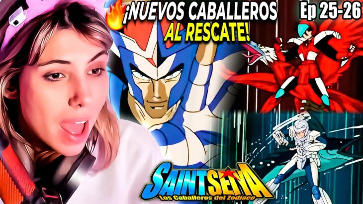 ¡APARECEN LOS CABALLEROS DE ACERO!😱⛓️‍💥 | REACCIÓN por PRIMERA VEZ a CABALLEROS DEL ZODIACO Ep 25-26