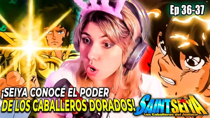 ¡SEIYA vs AIORIA DE LEO!🐯💥 | REACCIÓN por PRIMERA VEZ a CABALLEROS DEL ZODIACO Ep 36-37