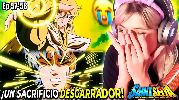 ¡SHAKA ABRE SUS OJOS!😱 IKKI SE SACRIFICA😭💔| REACCIÓN EMOTIVA a CABALLEROS DEL ZODIACO Ep 57-58