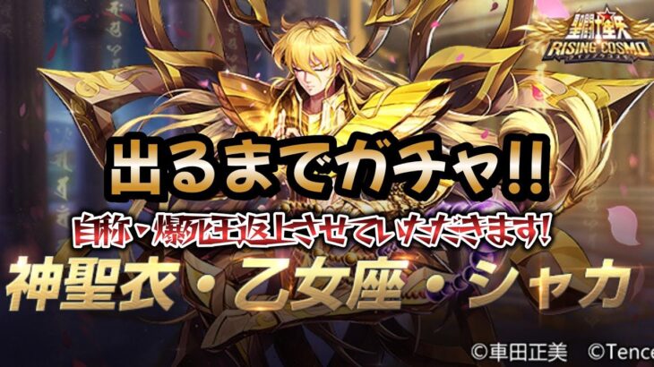 【聖闘士星矢ライジングコスモ】神聖衣・乙女座・シャカ出るまでガチャ‼＋新スキンカードめくり！出るまで引いてみた❣（自称・爆死王返上させていただきます‼）