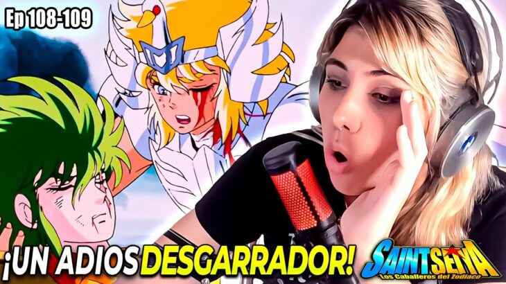 ¡HYOGA vs ISAAC de KRAKEN!💥LA BATALLA MÁS TRISTE😭💔 | REACCIÓN CABALLEROS DEL ZODIACO Ep 108-109