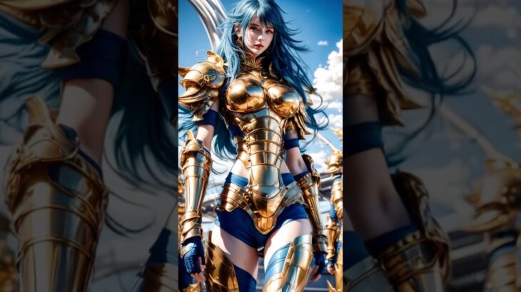 Saint Seiya Gold Saint ai cosplay girl |聖闘士星矢 黄金聖闘士 バーチャルガール|圣斗士星矢 #ai #SaintSeiya #anime #cosplay