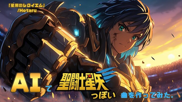【AIで聖闘士星矢っぽい曲を作ってみた。】「星屑のレクイエム」歌詞・曲のスタイルプロンプト、イラストすべてAIで作成しています。