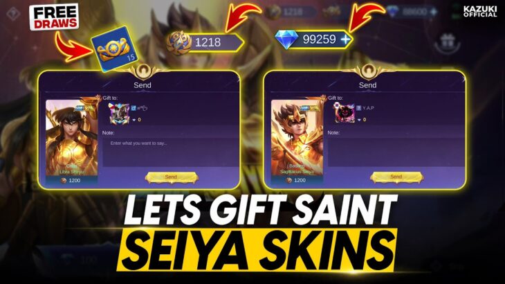 SAINT SEIYA PHASE 2 TESTING DRAW & GIFTING SKIN
