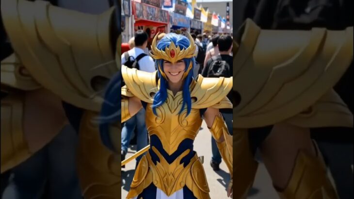 PERFECT🏆COSPLAYERS 聖闘士星矢☪ #aivideo #pixverse #filmora #knightsofthezodiac #cosplayer