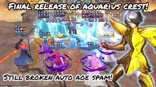 Saint Seiya: Awakening [CN] – Aquarius Crest Final Release! No Nerf at All?! Still Broken Auto DMG!